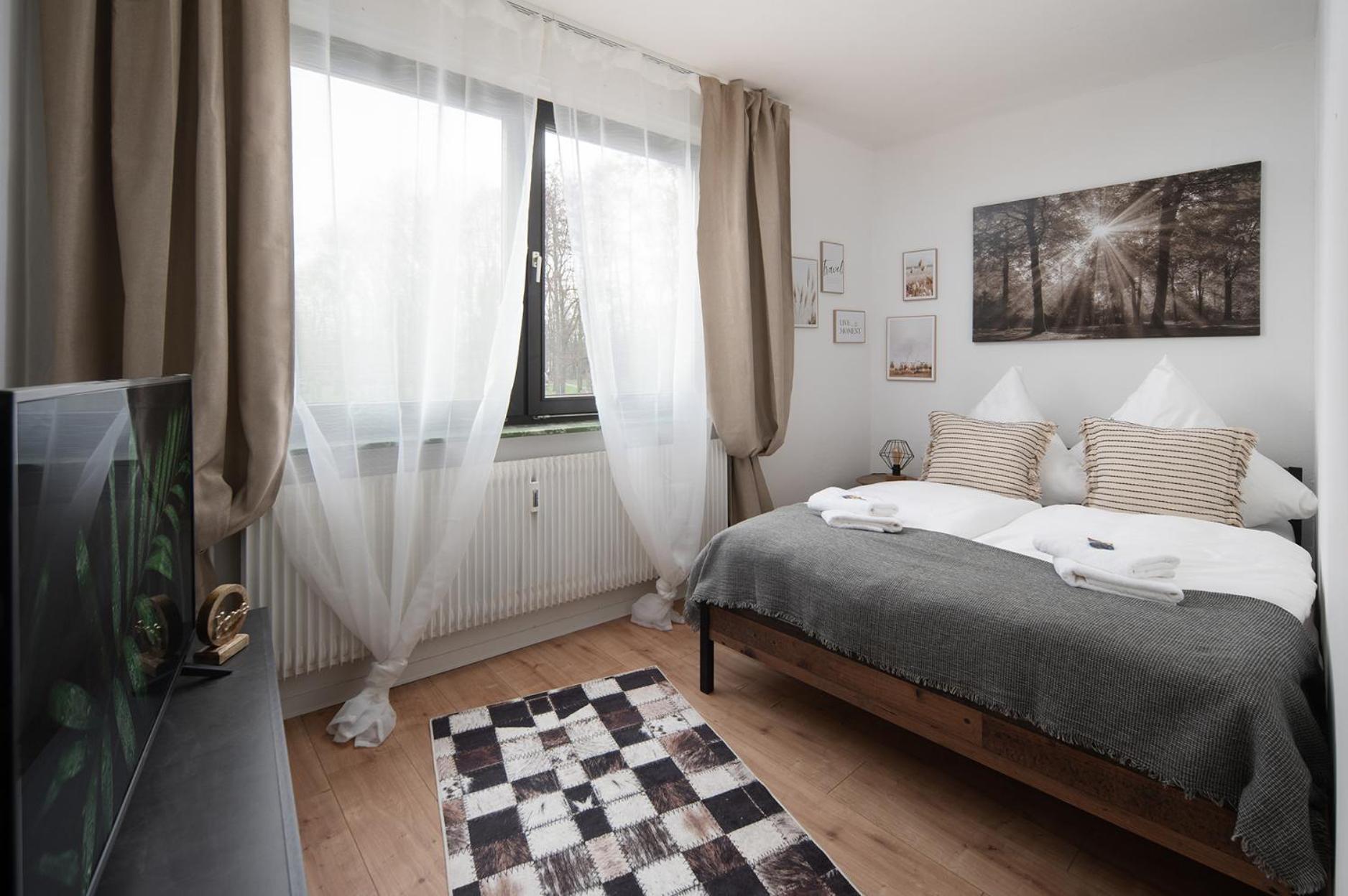 1-4 Gaeste Wohnung W-Lan, Netflix, Amazon, Parken, Arbeitsplatz, 24H Check In ,Vollausgestattet Kueche, Handtuecher Seife U,V,M Fuer Geschaeftsreisende, Paare, Familien , Datteln Exteriör bild
