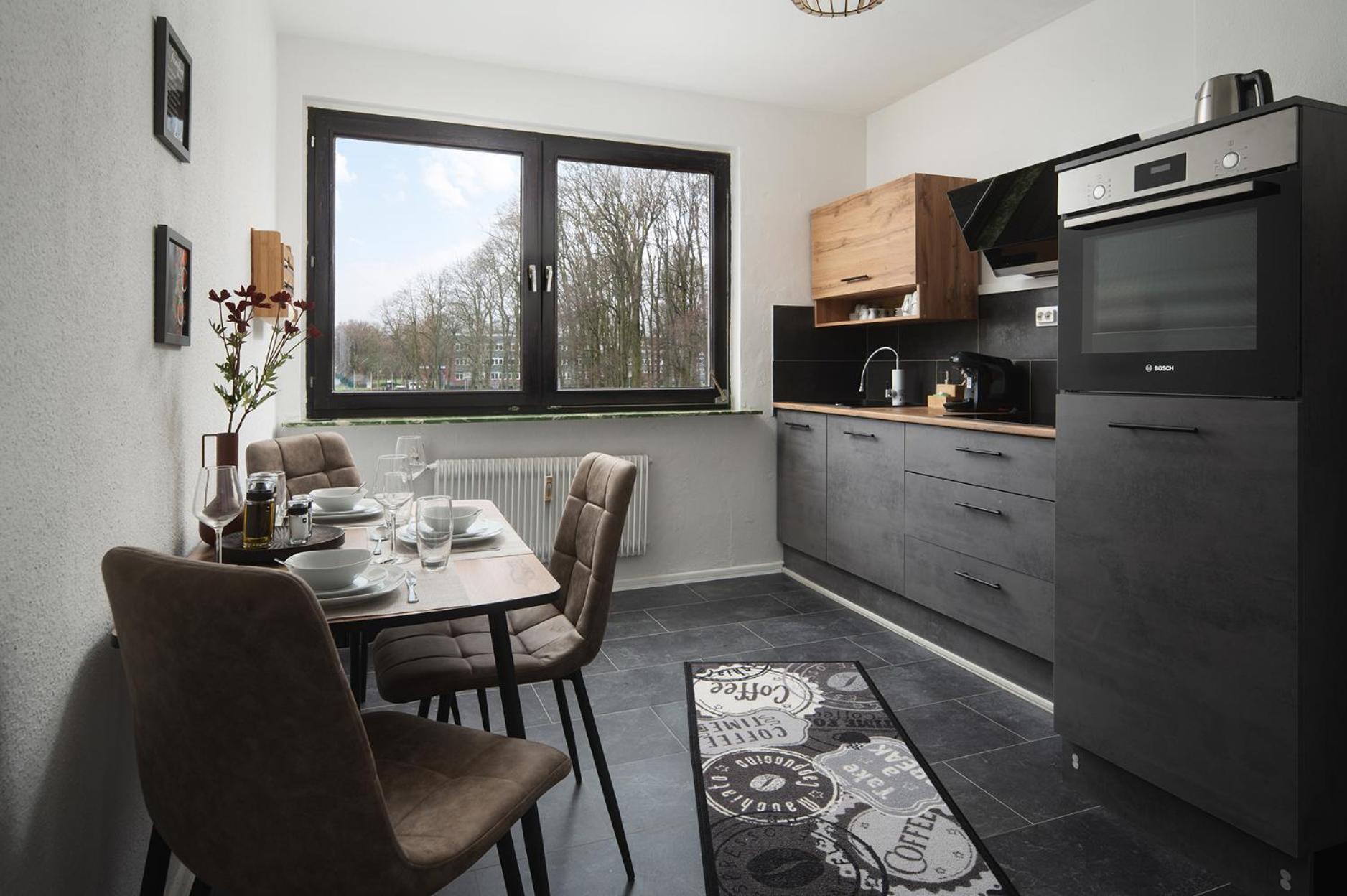 1-4 Gaeste Wohnung W-Lan, Netflix, Amazon, Parken, Arbeitsplatz, 24H Check In ,Vollausgestattet Kueche, Handtuecher Seife U,V,M Fuer Geschaeftsreisende, Paare, Familien , Datteln Exteriör bild